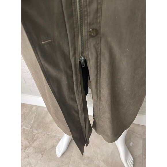 Bill Blass Men Long Trench Coat with Removable Hood / Lining Size 14 - Picture 6 of 15